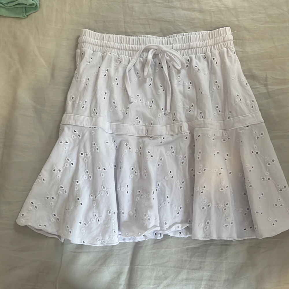 White eyelet ASOS skirt